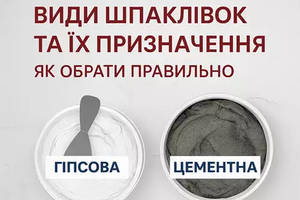 Види шпаклівок і їх застосування: детальний огляд | FarbaBud фото