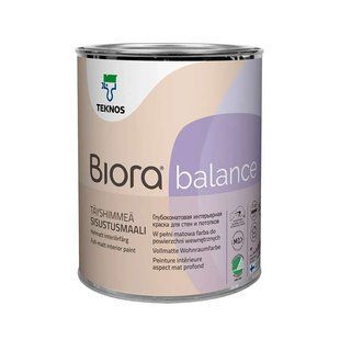Глибокоматова гіпоалергенна фарба для внутрішніх стін і стель Teknos Biora Balance (Біора Баланс) 10589557 фото