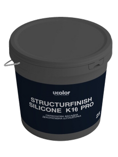 Штукатурка фасадна силіконова "Баранець" UCOLOR Structur Finish Silicone K10 PRO 25 кг 6930265 фото