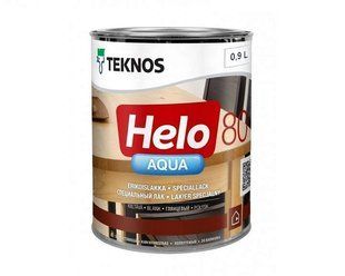 Глянцевий водорозчинний лак для дерев'яних поверхонь Teknos Helo Aqua 80 (Хело Аква) 10586755 фото