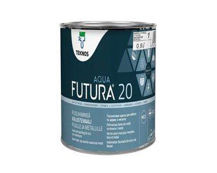 Півматова фінішна фарба для дерева та металу Teknos Futura Aqua 20 (Футура Аква) 10697702 фото