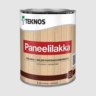Панельний лак на водній основі для стель і стін всередині приміщень Teknos Paneelilakka (Панелілака) 10585579 фото