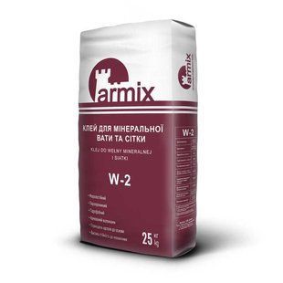 Клей для мінеральної вати та армування сітки Armix W-2 8788974 фото