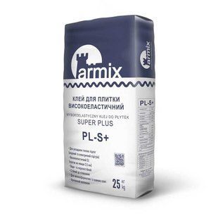 Клей для керамічної плитки супереластичний плюс Armix PL-S+ 8789018 фото