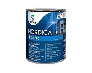 Напівматова фарба для фасадів дерев'яних будинків Teknos Nordica Classic (Нордіка Класік) 10573677 фото