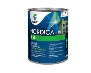 Глянцева фарба для зовнішніх дерев'яних поверхонь Teknos Nordica Eko (Нордіка Еко) 10573669 фото