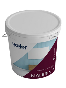 Стійка до миття латексна фарба для вологих та сухих приміщень UCOLOR Malerin 7 10542017 фото